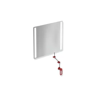 Hewi 801 Kipp-Lichtspiegel LED 801.01.40033 600x540x6mm, rubinrot
