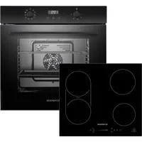 ASET7006600I, Backofen-Set schwarz