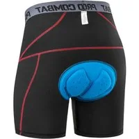 Blusmart Radlerhose Atmungsaktive Radunterwäsche für Damen und Herren (Mesh-Einsatz und Gel-Polsterung, Stoßdämpfende MTB-Radunterwäsche) Für Sport, Reiten, Fahrrad, Fahrrad, MTB