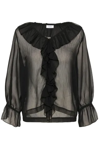 Langarm-Bluse NanetteSZ Langarm-Bluse Gerade Passform