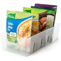KONZEPT Gewürzregal Gewürz Organizer für Schrank, Gewürzbehälter aus Plastik, 2-tlg., Gewürzorganiser Küche