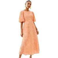 Love & Roses Midikleid Love & Roses Strukturiertes Midikleid, Regular (1-tlg)