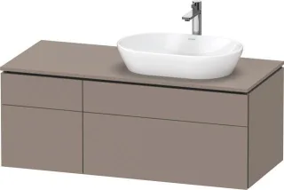 Duravit L-Cube Konsolenwaschtischunterbau wandhängend Basalt Matt 1220x550x482 mm - LC4874043430000 LC4874043430000