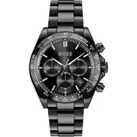 BOSS Multifunktionsuhr HERO 2.0 1514271, Quarzuhr, Armbanduhr, Herrenuhr, Edelstahlarmband, analog, Tag