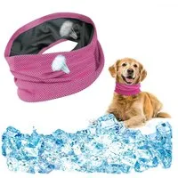 Ledander Tier-Halstuch Kühlhalsband für Hunde – Cooling Bandana & Hundeschal, kühlendes Halstuch für Sommer & Hitze, wiederverwendbar