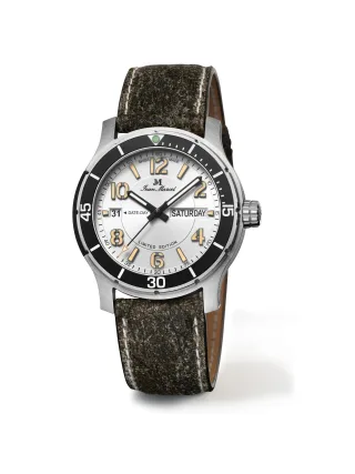 Jean Marcel Herren Armbanduhr Edelstahl Satiniert 24,5cm
