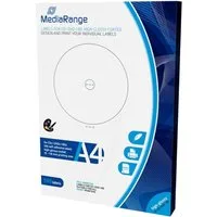 Mediarange Etikettenpapier 100 BD / CD / DVD Label high glossy glänzend 15 mm bis 118 mm