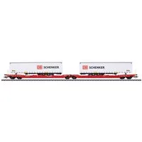 Märklin Güterwagen Doppel-Taschenwagen Sdggmrss 738 - 47470, Spur H0