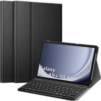 Fintie Tablet-Hülle +Tastatur für Samsung Galaxy Tab A11+ Plus 11" 2025/A9+ Plus 11'' 2023, Keyboard Cover mit Magnetisch Abnehmbarer Deutscher Bluetooth Tastatur