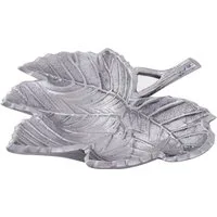 Amagohome Snackschale Dekoschale Schale Aluminium Blattschale, Aluminium