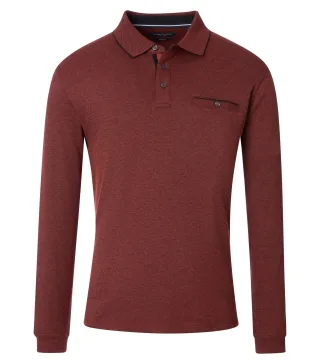 CASAMODA - Polo-Shirt Langarm orange - Gr. - L
