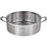 Käfer Servierpfanne Käfer Pfanne aus Edelstahl, Edelstahl 18/10 (2-tlg), Ø 28 cm, Wabenboden, recycelter Edelstahl, induktionsfähig