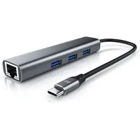 Primewire USB-Adapter, USB 3.2 Gen2 Typ C HUB mit RJ45 Ethernet, LAN Network Adapter