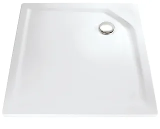HSK Marmor-Polymer Quadrat Duschwanne 90 x 90 x 3,5 cm, weiss, ohne Schürze 585090