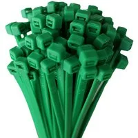 HORZEFIX Kabelbinder set grün lang uv beständig Universalbinder 2,5, 3,6, 4,8, 7,6 breit (Packung, 500-St., VPE= 5 x 100 Kabelbinder im Polybeutel) Temperaturbeständig/wetterfest