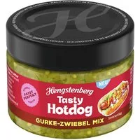 Hengstenberg Saucen, Hengstenberg Tasty Hotdog Gurke-Zwiebel Mix Packung 290ml