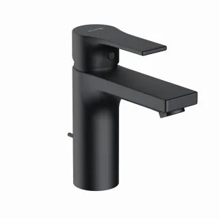 Kludi ZENTA SL Waschtischarmatur 100mm Ablaufgarnitur mattschwarz, 482903965 482903965