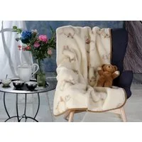 Wohnen und Accessoires GmbH & Co. KG Kinderbettdecke Wolldecke Lamm für Kinder (Kinderbettdecke) 95x135cm aus 100% Merino