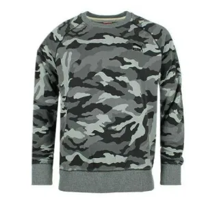 Puma Varsity Camo Cotton Polyestergrau -Pullover -Pullover 567493 01