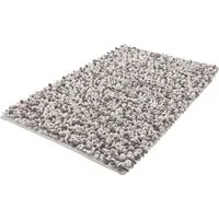 Kleine Wolke Badematte Sling, Badvorleger, Badezimmer Teppich, Höhe 20 mm, rutschhemmend beschichtet, fußbodenheizungsgeeignet, Baumwolle, Polyester, rechteckig, Badteppich, handgefertigt, 2 farbige Schlingenoptik