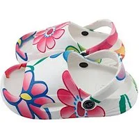 VewoTex Kinder Badelatschen mit Blumenmuster » Kinderschuhe "Clou Shoes" Clog (1 Paar, 1-tlg., Kein Set) Badeschlappen & Slipper » offene Sandalen mit Riemen & Cut-Outs
