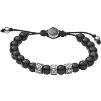 Diesel Armband Schmuck Edelstahl Armschmuck Beadarmband, mit Achat