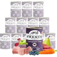 Fresco Dog NassBarf Hypoallergenes Hundefutter Nass 12x400g, Ibérico Schwein, Nassfutter für: Hunde, Getreidefrei, hoher Fleischanteil, hochverträglich