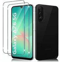 SmartUP Displayschutzglas 2X Schutzglas für Samsung Galaxy A26 5G Panzerfolie Display Full 9H für Für Samsung Galaxy A26 5G, kompletter Displayschutz