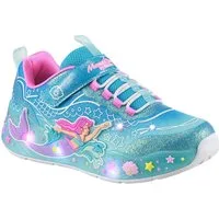 Skechers MERMAID DREAMS LIGHTS Sneaker Blink,-Klettschuh mit Applikation, Größenschablone zum Download