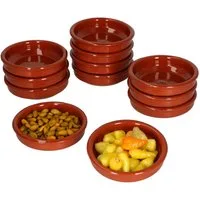 MamboCat Tapas-Schale 12er Set Cazuela Ton-Schale Bruno Ø10,2cm Größe XS, Ton