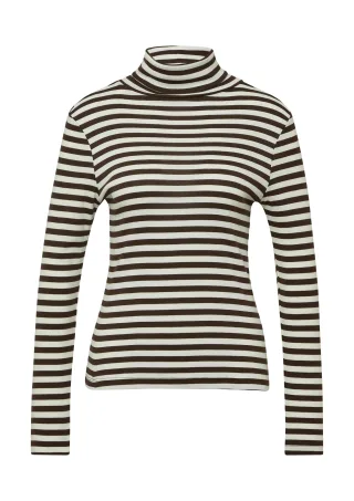 s.Oliver - T-Shirt braun|creme - Gr. - 42