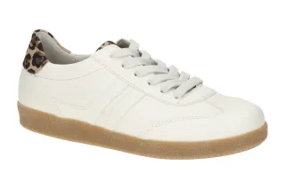 Gabor 83.300.21 Classic Sneaker Halbschuhe wei? latte/natur Echtleder Wechsel...