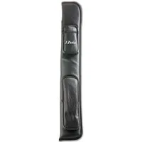 J. Parker Billardqueue J. Parker Queuetasche 2/2 schwarz für Billard, Hochwertiges Kunstleder, Platz für 2 Queues, 2 Zubehörtaschen