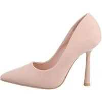 Ital-Design Damen Abendschuhe Elegant High-Heel-Pumps Pfennig-/Stilettoabsatz High Heel Pumps in Altrosa