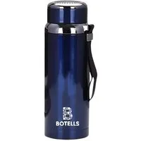 Botells Thermoflasche Isolierflasche Edelstahl 0,8 l, stundenlang heiße & kalte Getränke, Dauersieb f. Tee, metallic Design, auslaufsicher, doppelwandig, 800 ml
