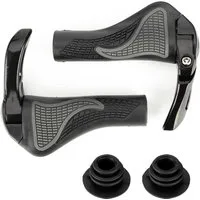 ROCKBROS Fahrradlenkergriff ergonomisch Fahrradgriffe rutschfest (Lenkergriffe Fahrrad mit Zwei Seiten Lock-On für MTB, E-Bike, Cityrad Rennrad für 22,2 MM Lenker Griffe Schwarz)
