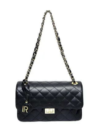Isabella Rhea Schwarz Rindsledertasche