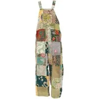 Guru-Shop Relaxhose Patchwork upcycling Latzhose, Unisex Boho.. Ethno Style, alternative Bekleidung