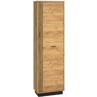 Lomadox Garderobenschrank VINICA-131 Gold Craft Eiche Nb., fühlbare Struktur, B/H/T: ca. 60/200/34 cm