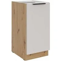 Küchen-Preisbombe Unterschrank 40 cm Küche SOLANO Kaschmir beige Küchenzeile Küchenblock Einbauküche