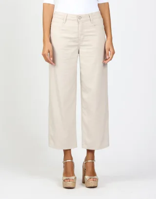 GANG Damen Hosen 94CAROL CULOTTE - wide fit panna