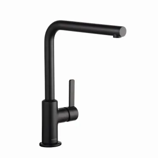 Kludi L-INE S ECO Spültisch-Einhandmisch mattschwarz, 408033975 408033975