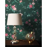Newroom Vliestapete Alma Tapete Blumentapete Blumen,Blüten,Wiese, Grün Tapete Landhaus Blumen - Blumentapete Rosa Romantisch Floral Blüten Wiese für Wohnzimmer Schlafzimmer Büro, modern