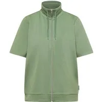 CECIL Shirtbluse Kurzarmjacke mit Stehkragen und Struktur