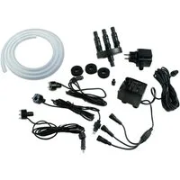 Arnusa Springbrunnenpumpe Komplett Set mit LED Beleuchtung und 3m Schlauch Springbrunnen, Gartenbrunnen Pumpe DIY Wasserspiel Set