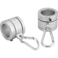 FELIXLEO Karabiner 2 Stück Aluminium Fahnenmast Ringe Karabiner 360 Grad Drehbar, (1 St)