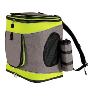 Lionto Haustier-Rucksack grau/ grün