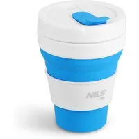 NILS CAMP Becher Silikon Faltbecher To-Go-Becher, leicht & platzsparend