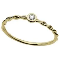 Firetti Solitärring Schmuck Geschenk Gold 333 Damenring Verlobungsring Goldring Solitär, mit Brillant