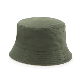 Beechfield - Schlapphut wendbar für Herren/Damen Unisex (Oliv/Steinfarben)